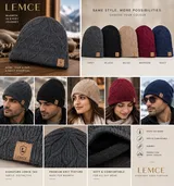 LEMCE Cable Knit Cap