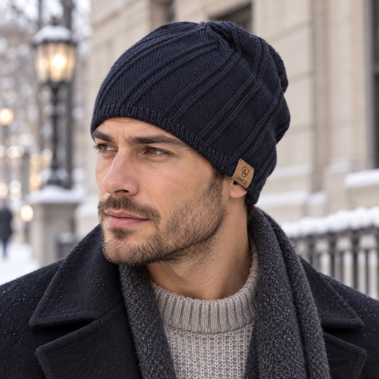 LEMCE Rib Knit Beanie