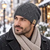 LEMCE Cable Knit Cap