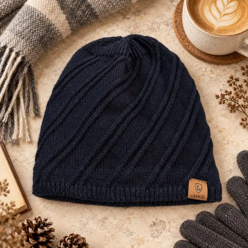 LEMCE Rib Knit Beanie