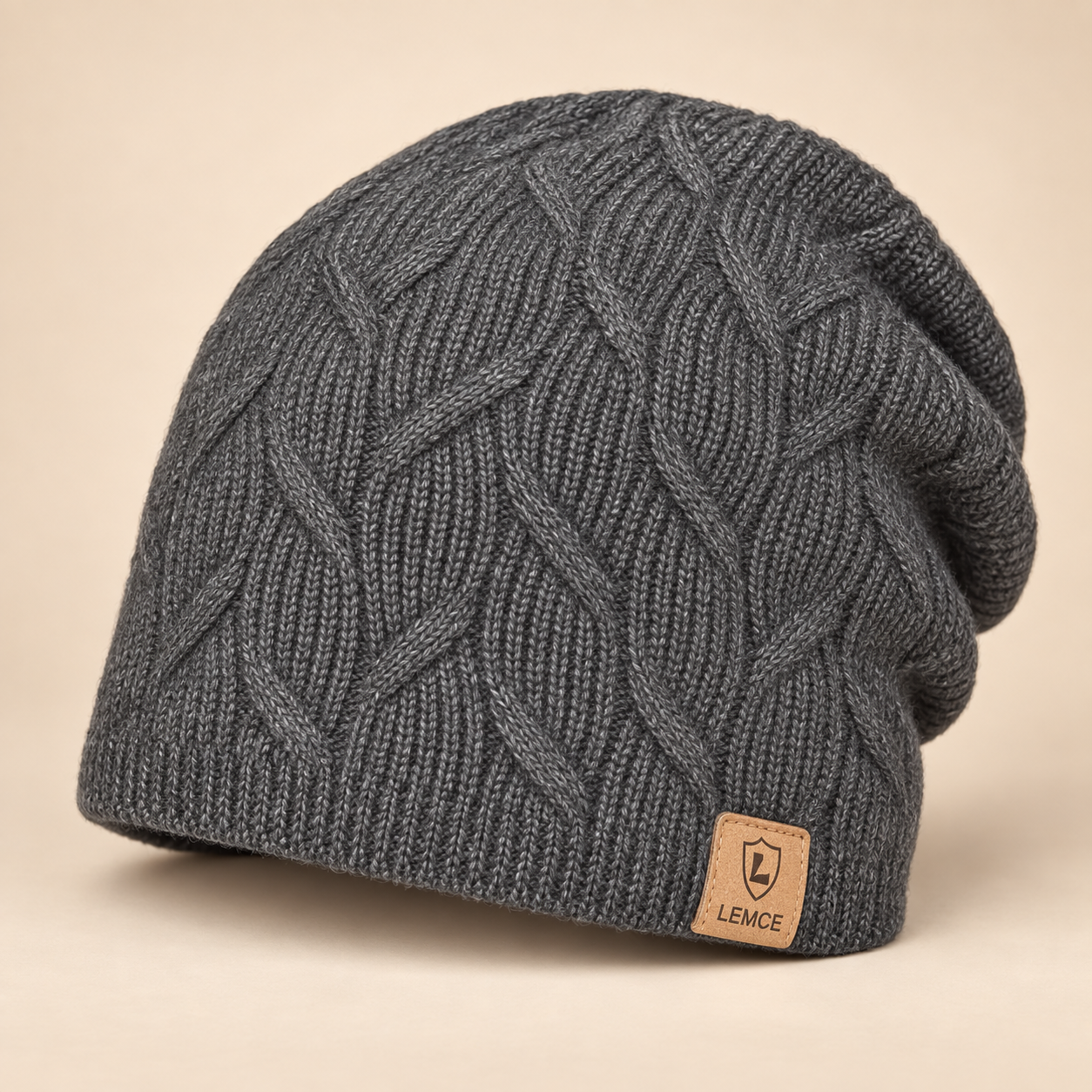 LEMCE Cable Knit Cap